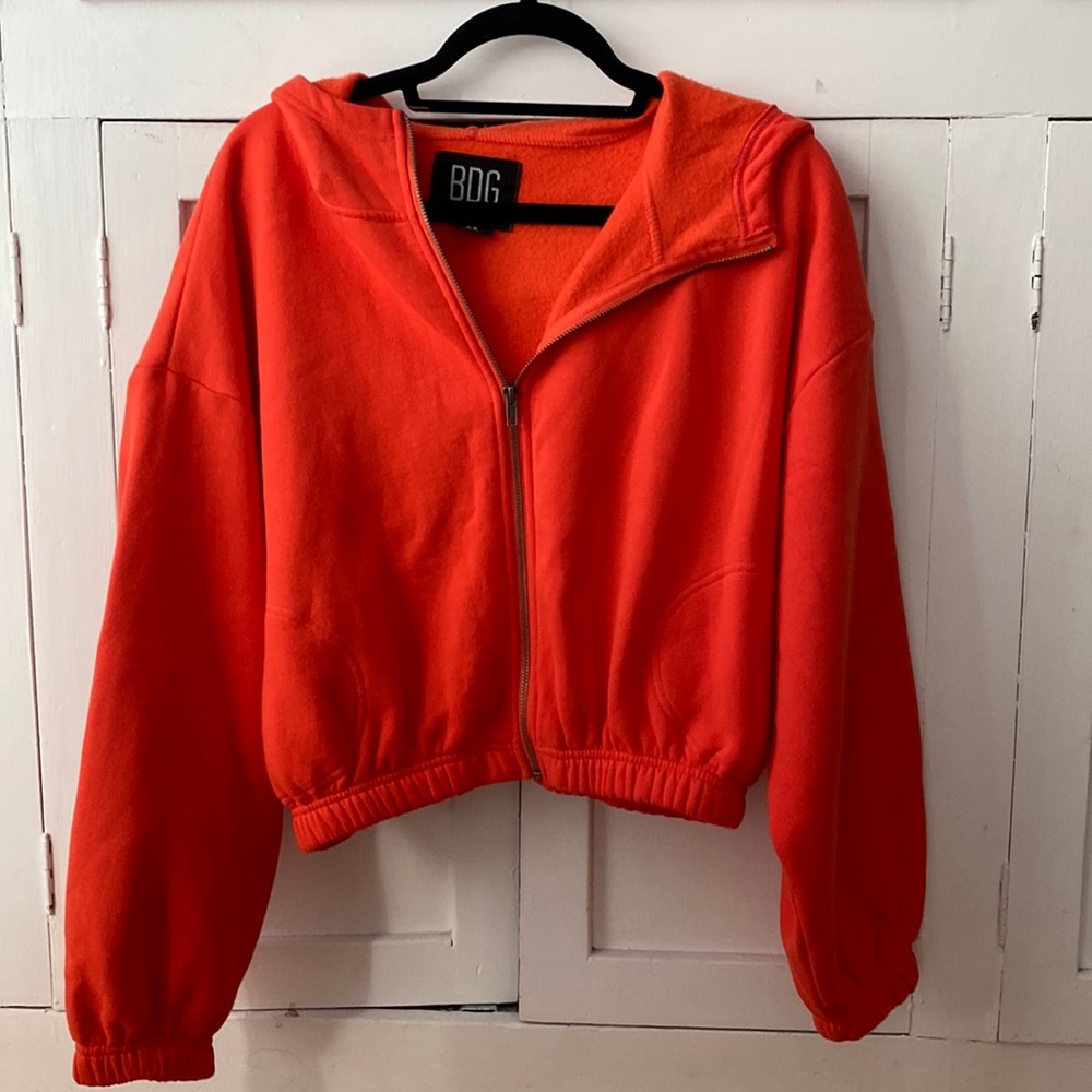 BDG Cropped Zip Up